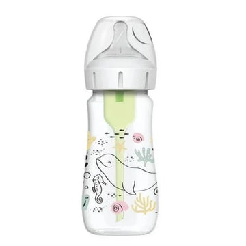 Dr. Brown's Options+ μπιμπερό 270ml Ocean με φαρδύ λαιμό και σύστημα κατά των κολικών